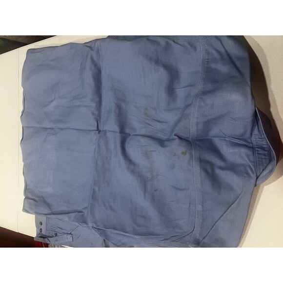 Preowned Carhartt Large RG light blue Fire Resistant Shirt  294-80 ARC2 - Picture 7 of 7